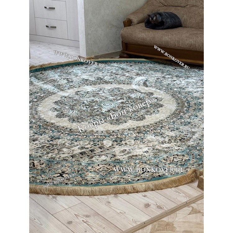 Восточный Ковер Для Гостиной Медальон Дизайн 29931 Круг