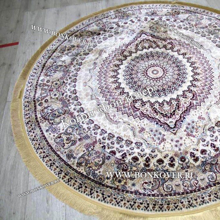 Восточный Ковер Для Гостиной Медальон Дизайн 28748 круг