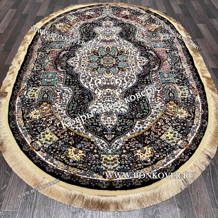 Турецкий овальный ковер в гостиную арт 28769