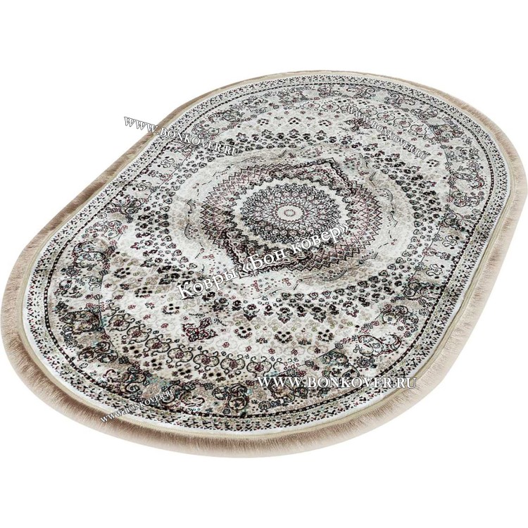 Овальный Ковер с Восточным Узором Медальон Арт 30343