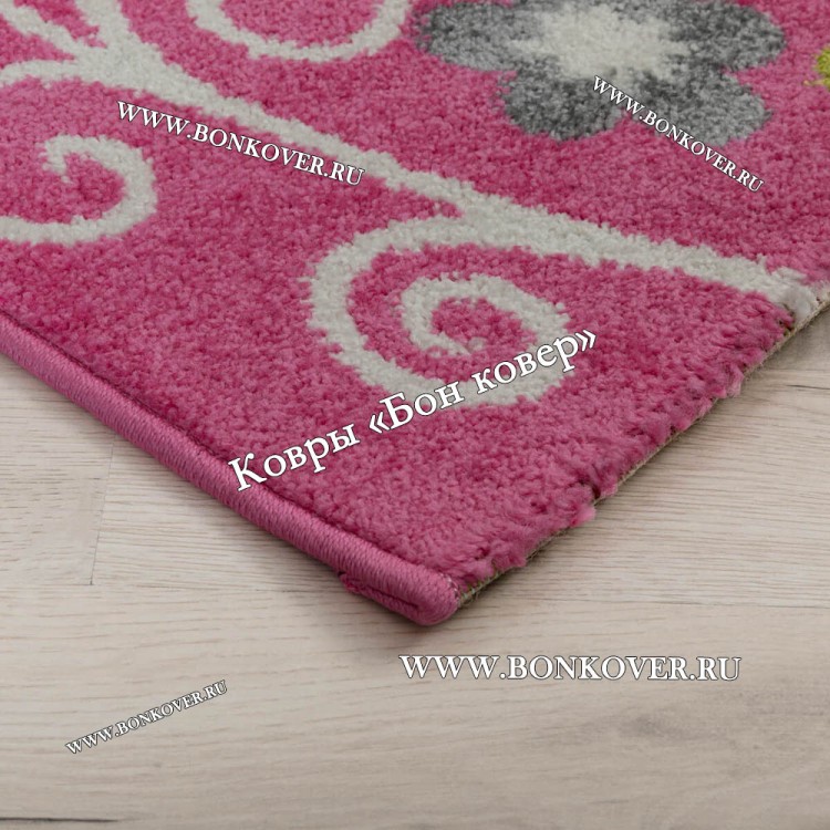Ковер для детской Турция Дизайн 95 Розовый