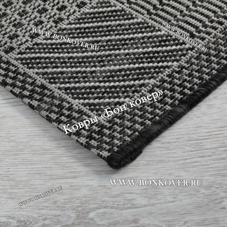 Безворсовый ковер дизайн 78 Серый