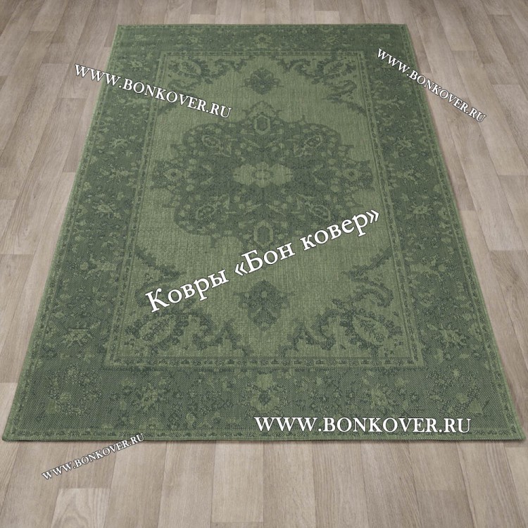 Безворсовый ковер дизайн 121 серый