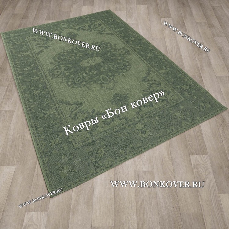 Безворсовый ковер дизайн 121 серый