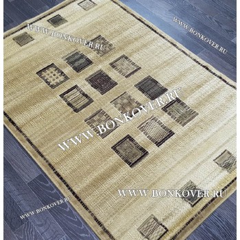 Бельгийский ковер из артшелка дизайн 116 Бежевый