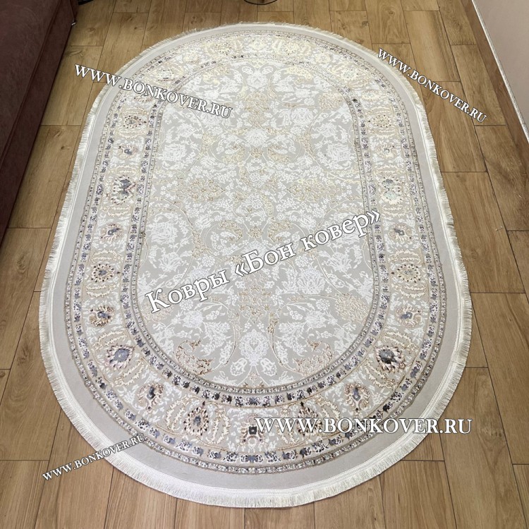 Персидский Ковер Для Гостиной Дизайн 29700 New NN Овал
