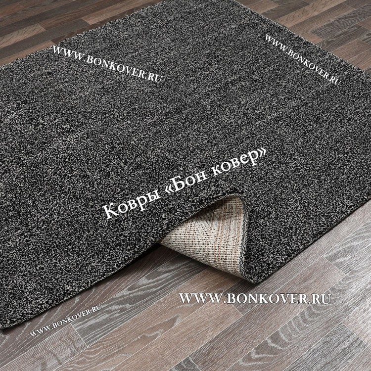 Однотонный ковер комфорт класса черный