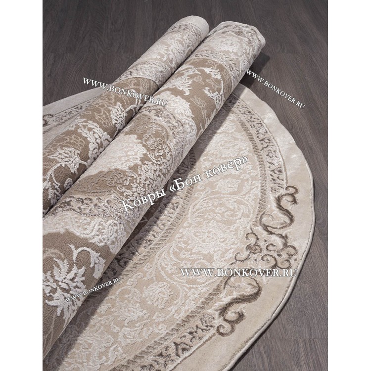 Классический ковер дизайн 82 Бежево-коричневый