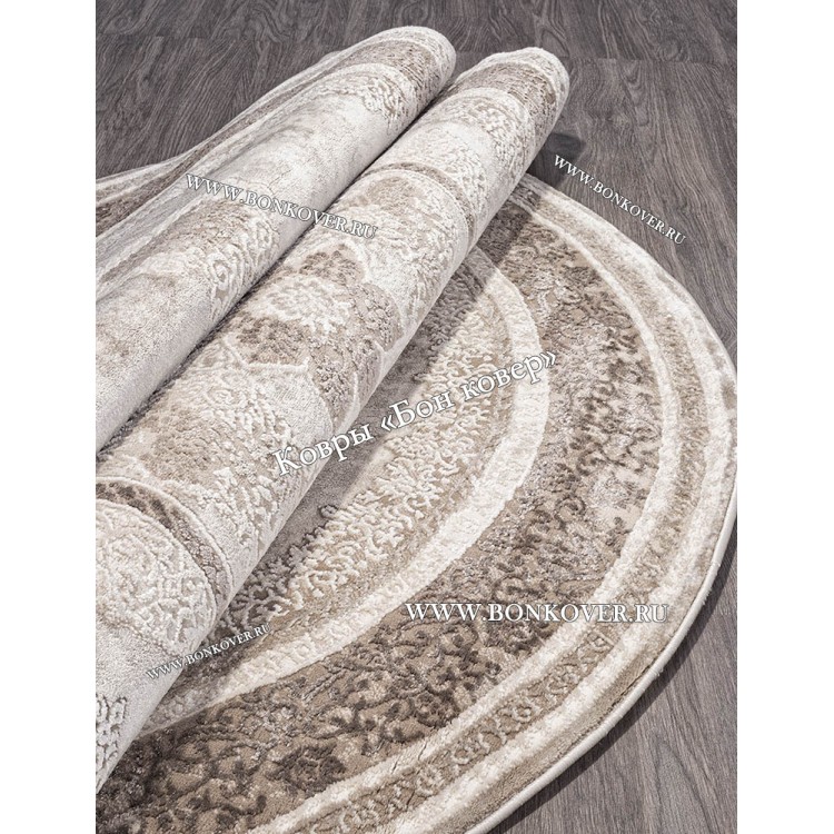 Классический ковер дизайн 90 Коричневый Овал