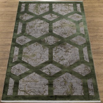 Ковер Olimpos M570S SH_GRAY / D_GREEN