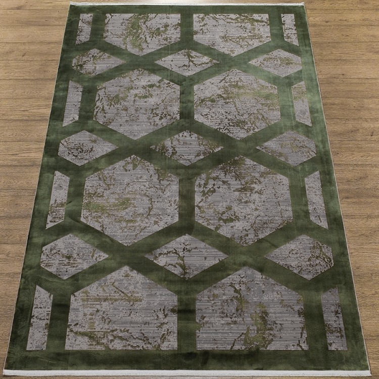 Ковер Olimpos M570S SH_GRAY / D_GREEN