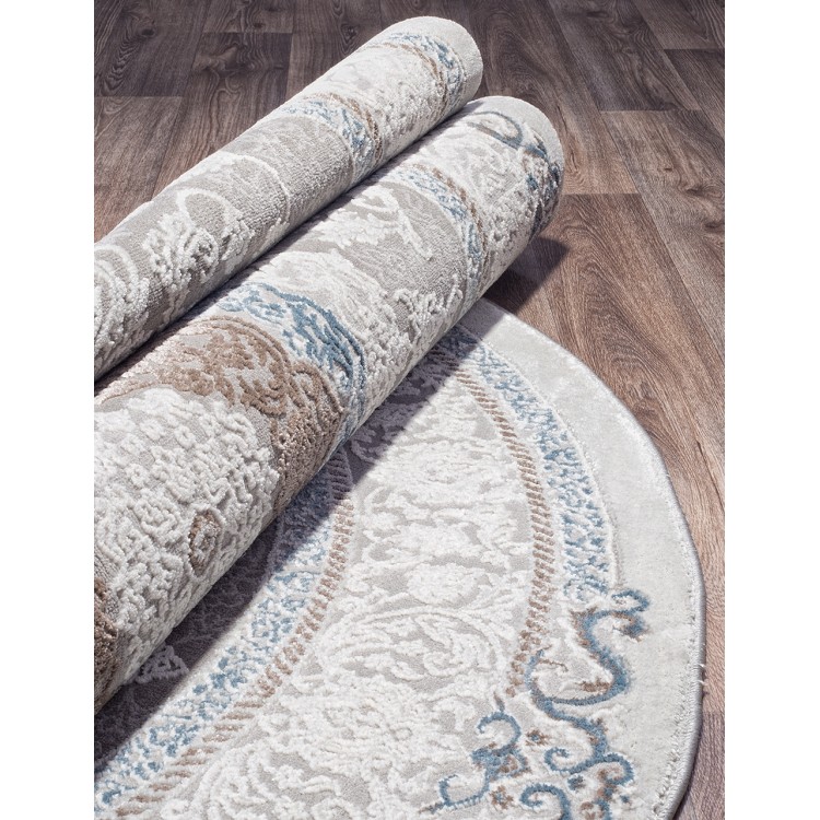 Ковер Armina 03874A BLUE / BLUE Овал