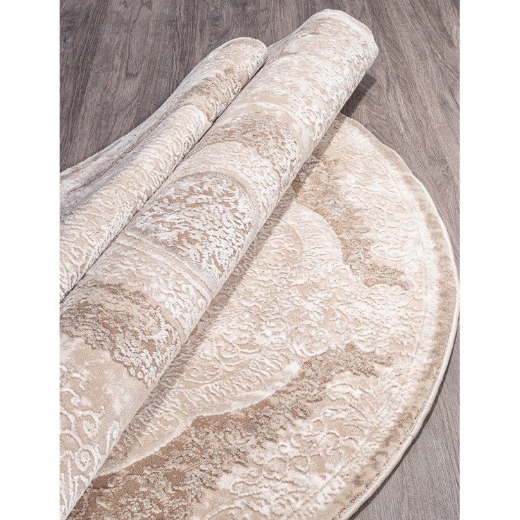 Ковер Armina 03880B BROWN / BROWN Круг